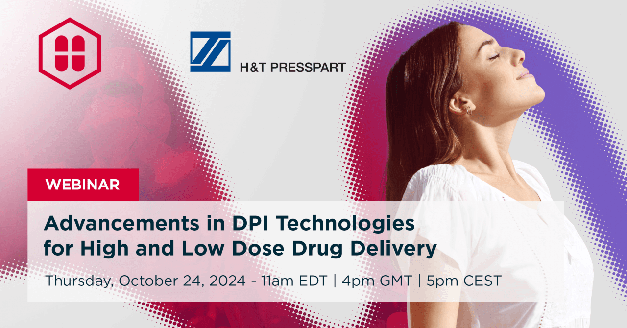 Webinar with Presspart Advancements in DPI technologies for high and low dose drug delivery