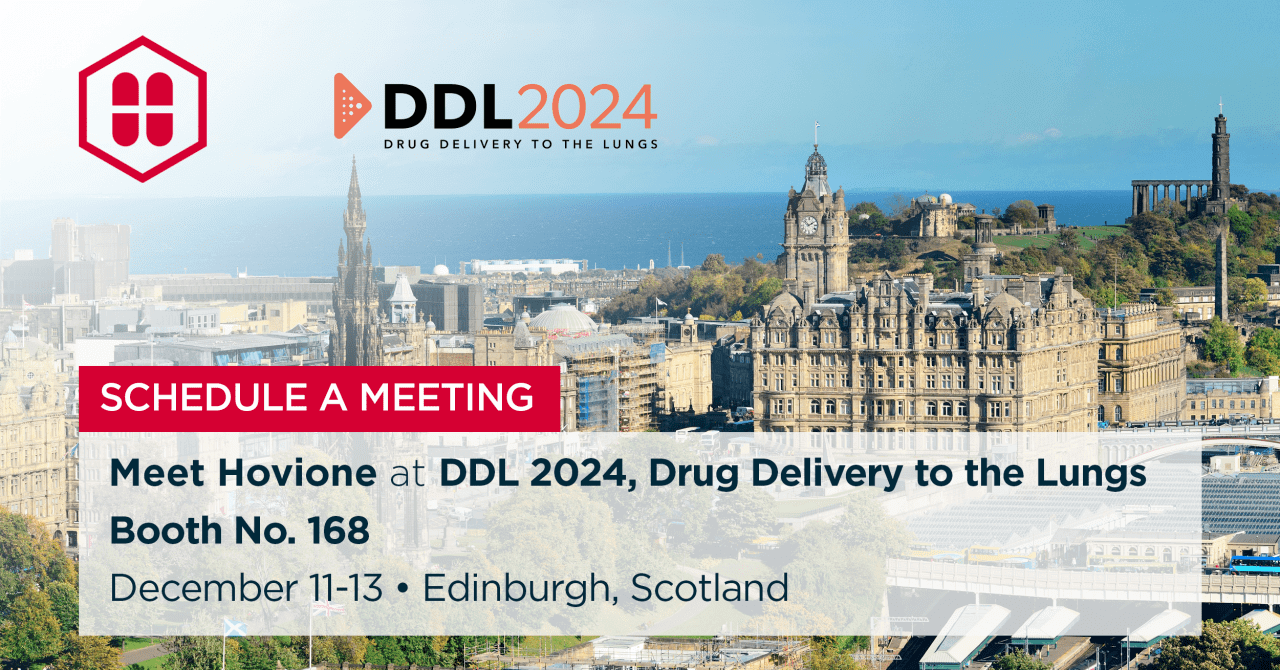 Hovione is present at DDL Drug Delivery to the Lungs on December 2024, know more about the event and contact us to schedule a meeting