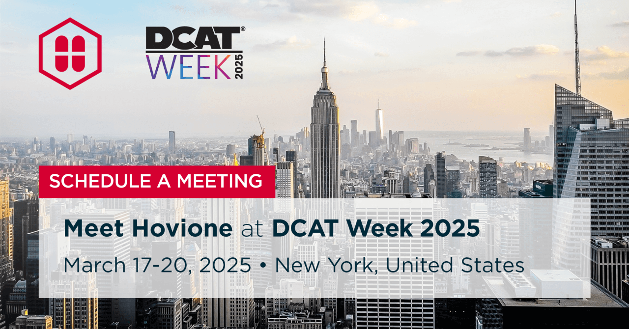 Meet Hovione at DCAT Week 2025 in New York | Hovione