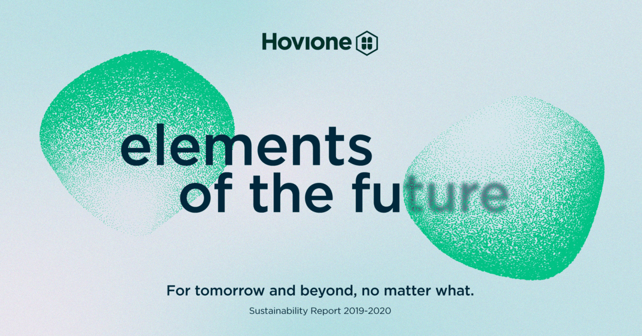 Hovione sustainability report 2019-2020 cover